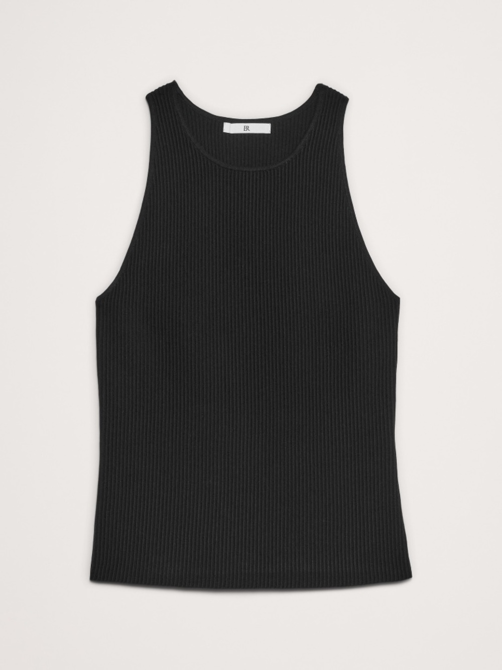 Banana Republic Sculpted Ribbed Tank Black Size S